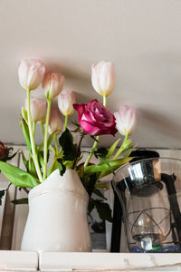 Close-up of vase on table
