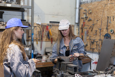 Women working at workshop