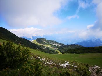 Scenic view of landscape against sky