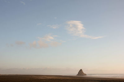 View of sea against cloudy sky