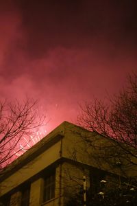 Low angle view of building against clear sky