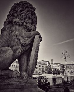 Low angle view of statue