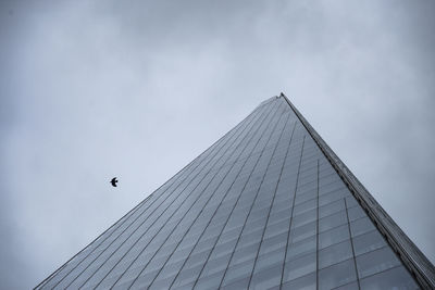 Low angle view of modern building against sky