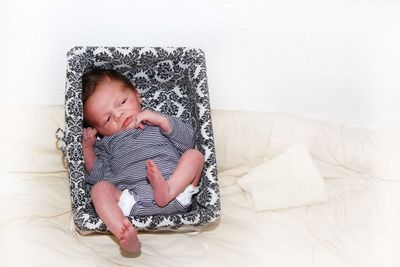 Full length of a baby girl