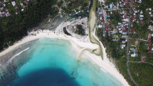 Swimming pool in sea