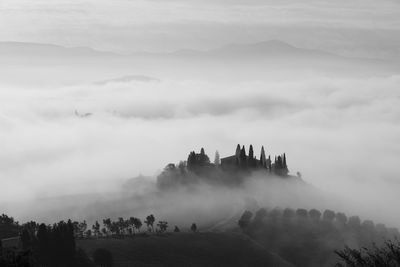 Panoramic view of landscape against sky