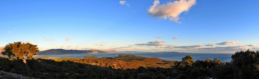 Panoramic view of landscape against sky