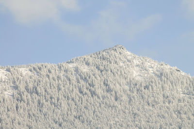 Low angle view of mountain against sky