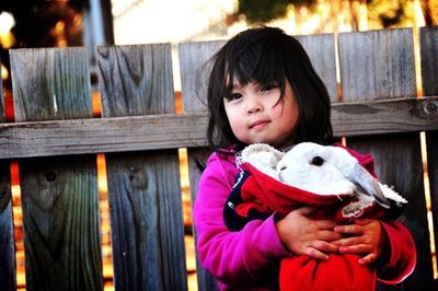 Portrait of smiling girl