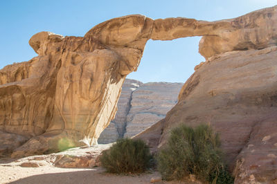 View of rock formations