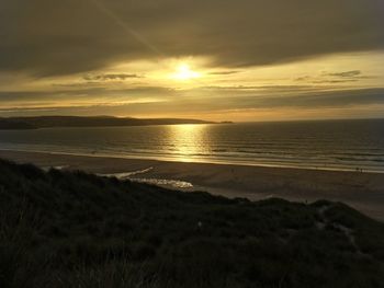 Sunset over sea