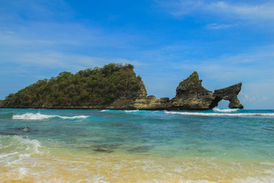 Scenic view of sea against sky