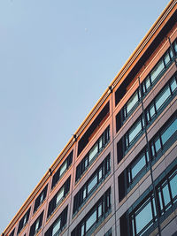 Low angle view of building against clear sky