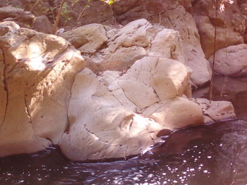 Rocks in water