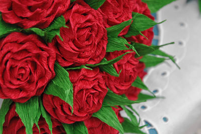 Close-up of red flowers