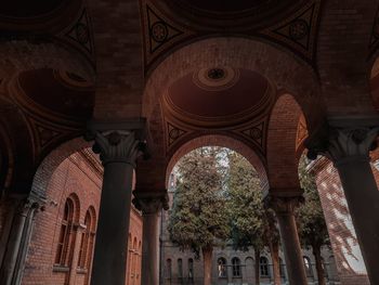 Low angle view of historic building