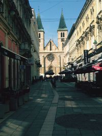 City street against sky