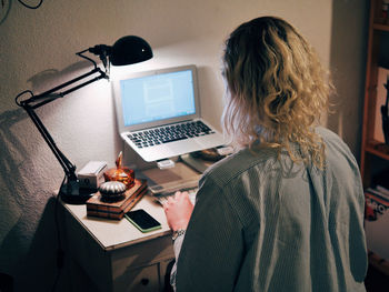 Woman looking at camera