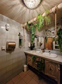 Interior of bathroom