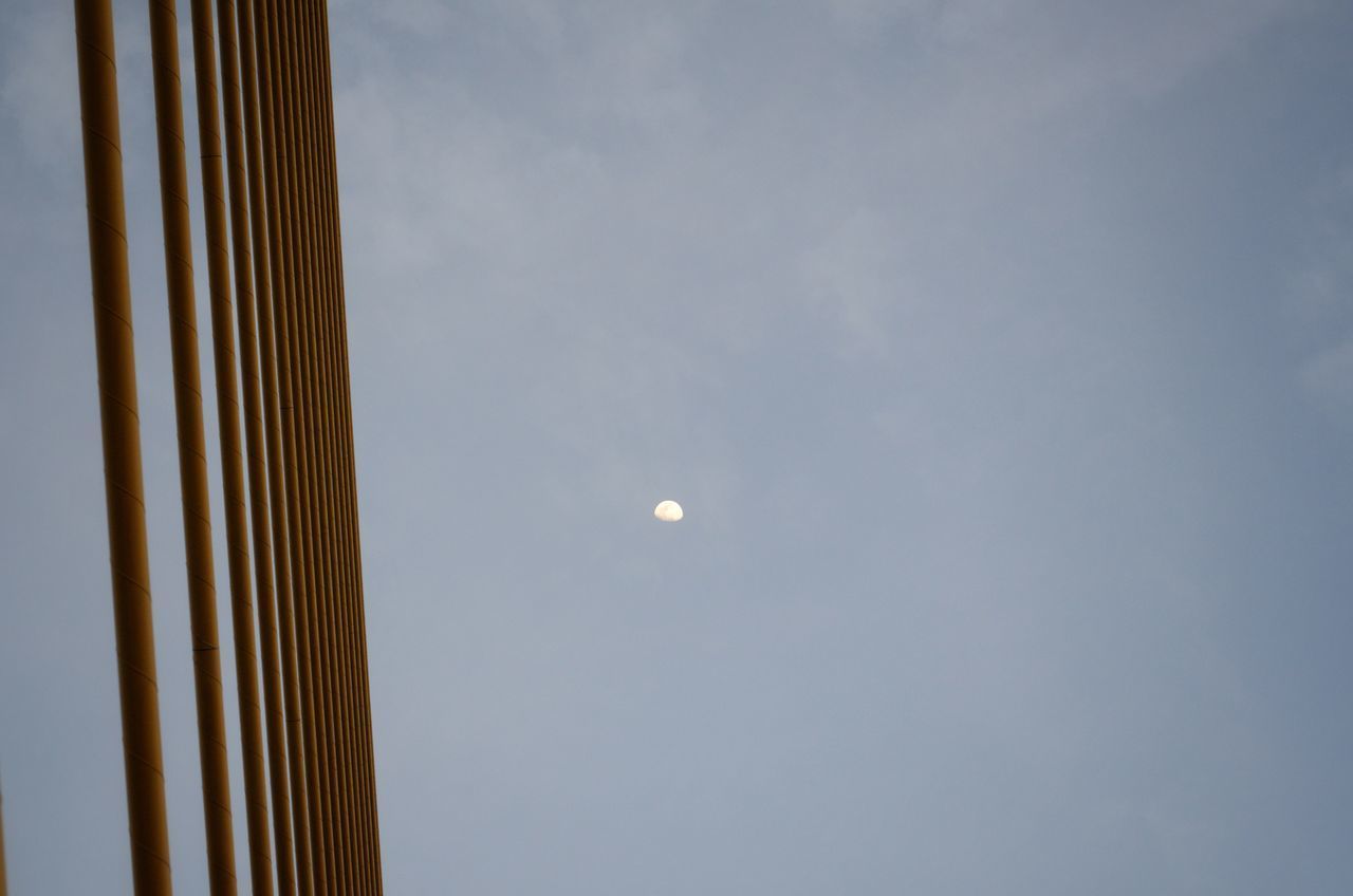 LOW ANGLE VIEW OF MOON AT NIGHT