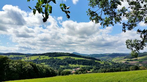 Scenic view of landscape against sky