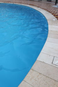 High angle view of swimming pool