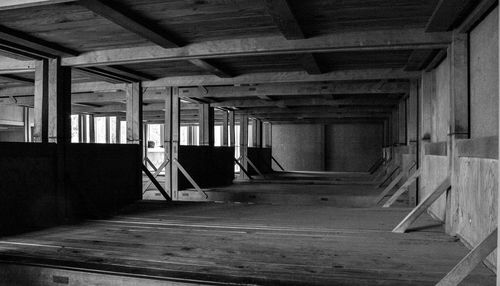 Interior of abandoned building