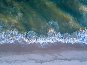 Waves rushing towards shore