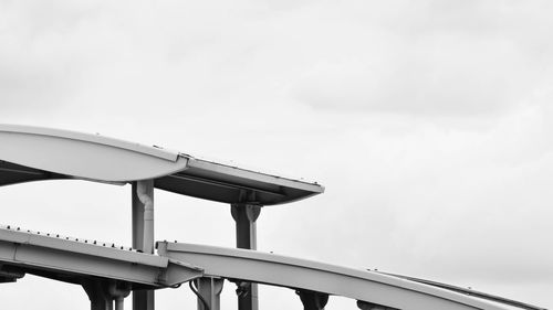 Low angle view of bridge against sky