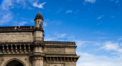 Low angle view of historical building against sky