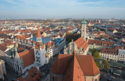 Aerial view of munich, germany 