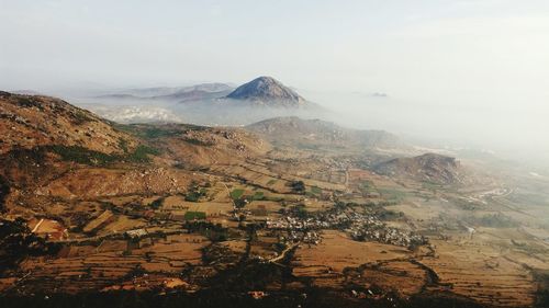 Scenic view of mountains