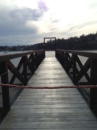 Footbridge over river