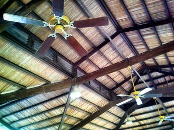 Low angle view of ceiling