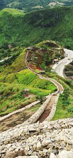 High angle view of landscape