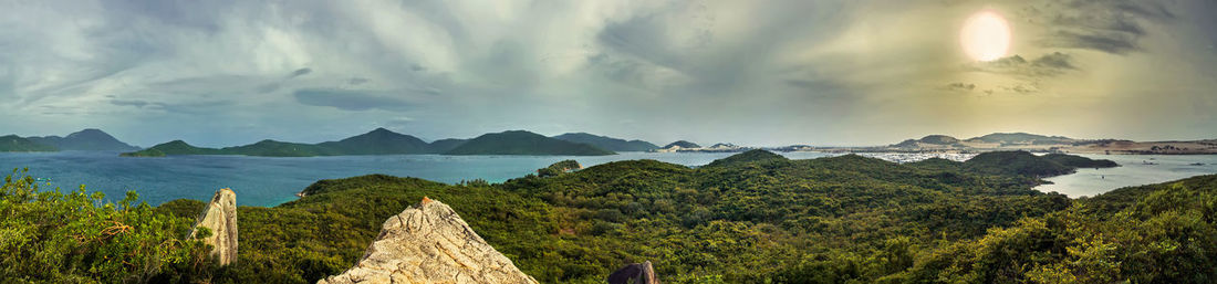 Panoramic view of landscape against sky