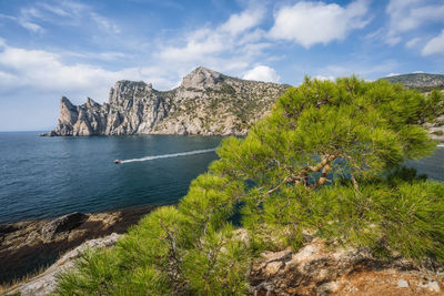 Scenic view of sea against sky