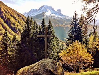 Scenic view of mountains