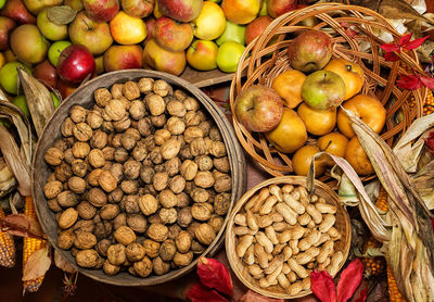 Close-up of fruits in basket