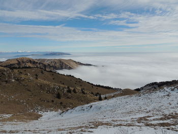 Scenic view of landscape against sky