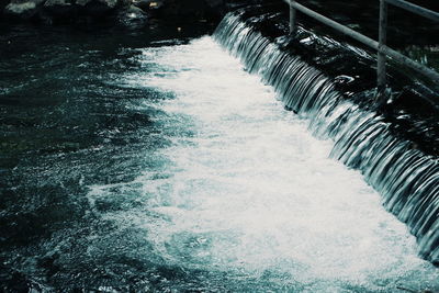 Water flowing in river