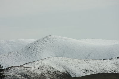 Scenic view of snowcapped mountain against sky