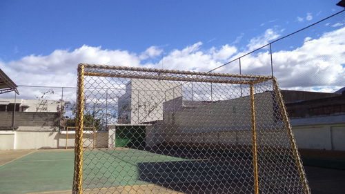 Built structure against cloudy sky