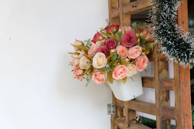 Close-up of rose bouquet