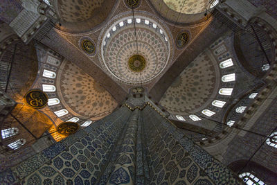 Low angle view of ceiling of building