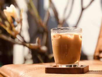 Close-up of drink on table