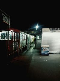 Illuminated city at night