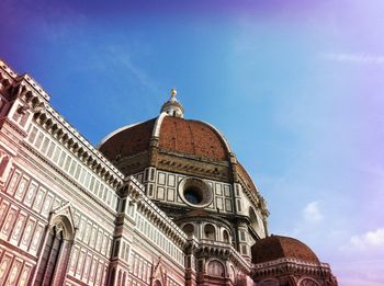 Low angle view of florence cathedral in italy