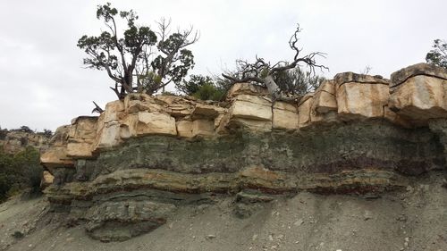 Low angle view of old ruin