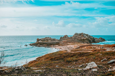 Scenic view of sea against sky